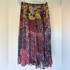 Nikita Mhaisalkar Multicolor Patterned beaded skirt